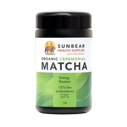 Matcha Japanese Organic Ceremonial Grade - Sunbear Health - 70g