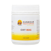 Sunbear Health Supplies - OxyMag Powder - Oxygenated Magnesium Intestinal Cleanser & Detoxify- 120 Capsules