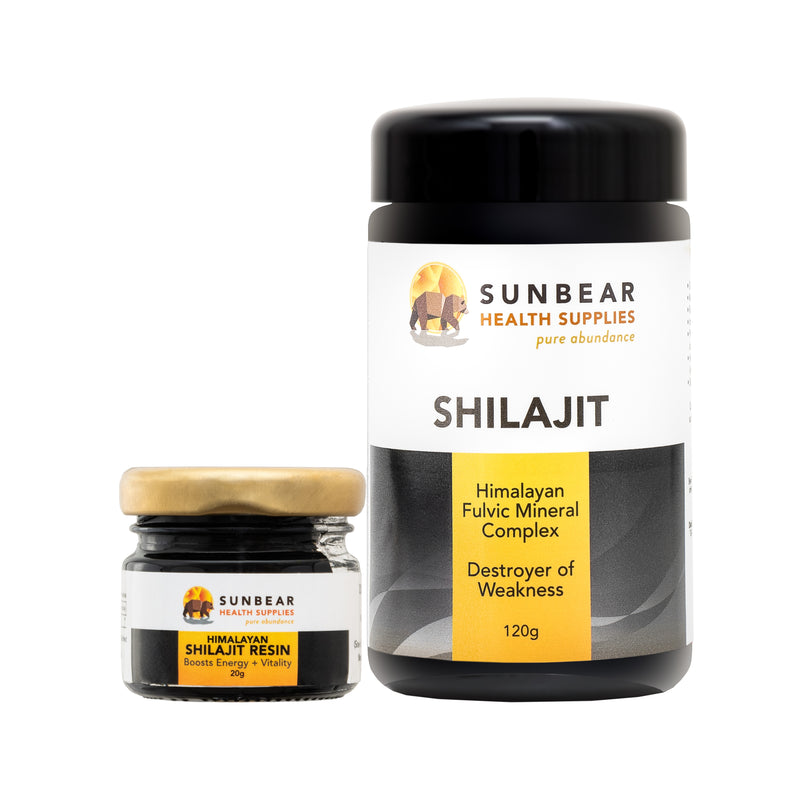 Load image into Gallery viewer, Sunbear Health Premium Shilajit - 120g &amp; Shilajit Resin 20g
