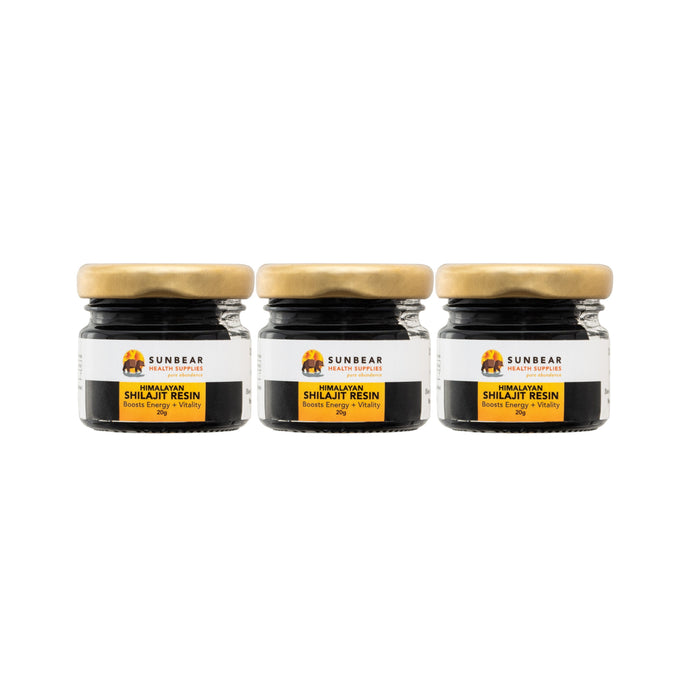 Sunbear Himalayan Shilajit Resin 20g x3