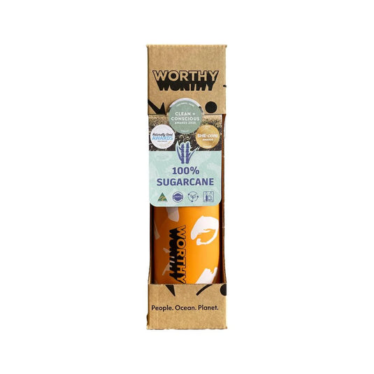 Worthy Sugarcane Drink Bottle Retro Orange 750ml