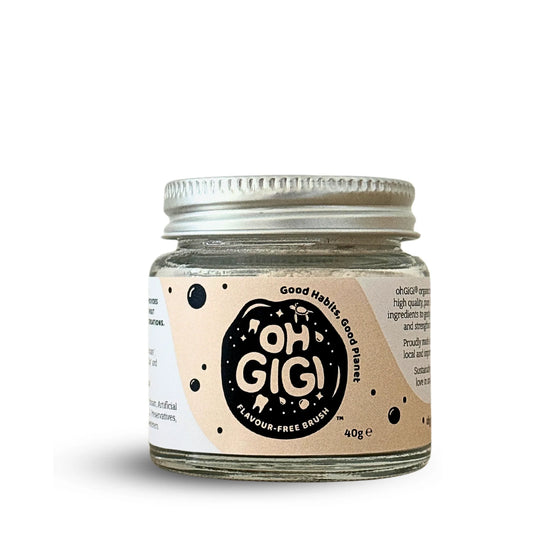 OHGIGI TOOTH POWDER + HYDROXYAPATITE FLAVOUR-FREE BRUSH 40G