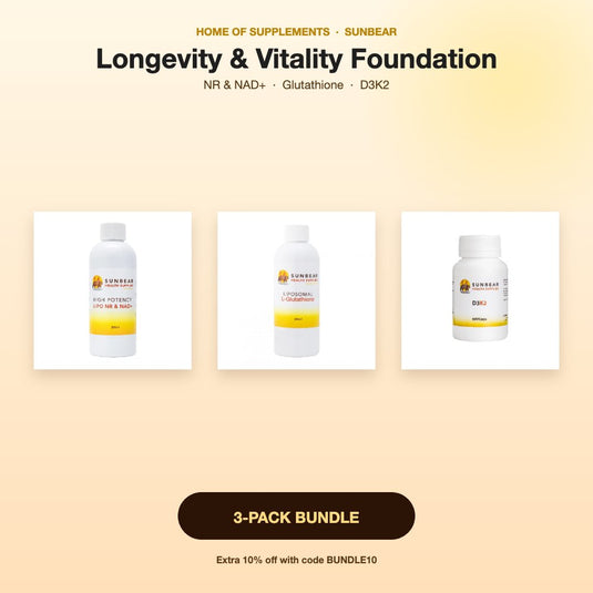 Longevity & Vitality Foundation Package — 3-pack bundle