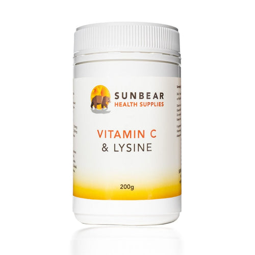 Vitamin C & Lysine - 200 grams - Sunbear Health Supplies