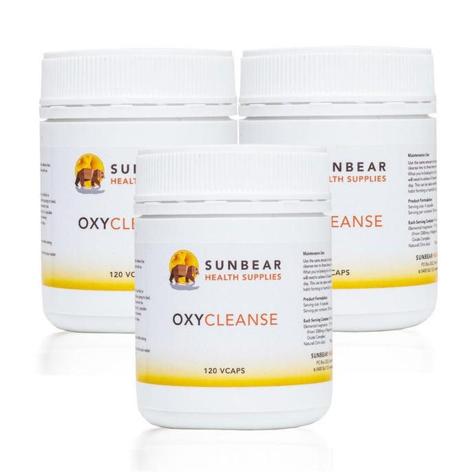 OxyMag Powder x 3 - 120 Capsules - Sunbear Health