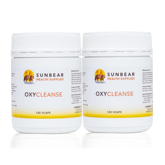 Sunbear OxyMag Powder x 2 - 120 Capsules